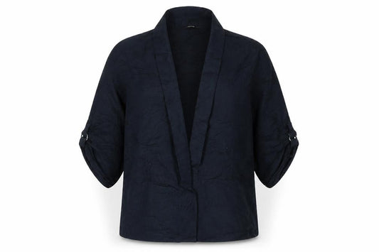 Front view of George women’s blue jacket, size UK 12