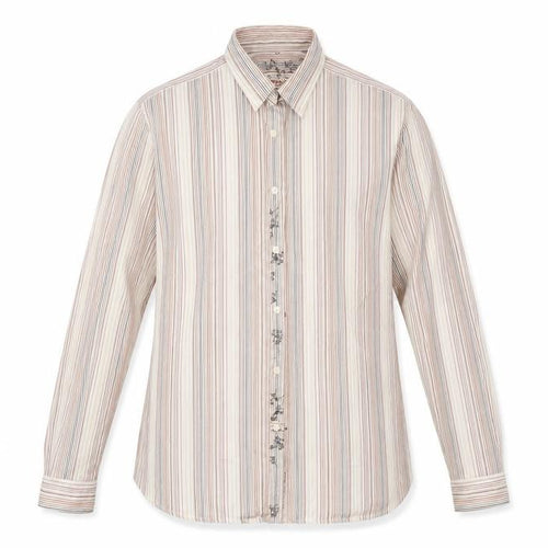 Debenhams Mens Beige Striped   Button-Up Size L