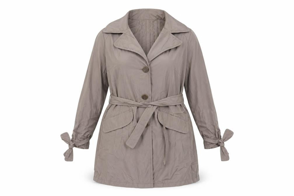 Front view of Taifun women’s brown jacket, size UK 14