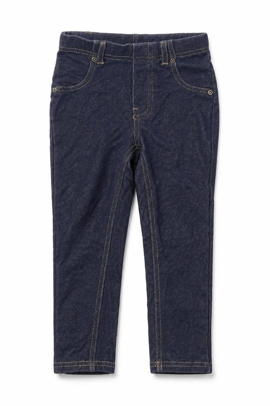 Front view of Garanimals girls’ blue jegging jeans, size 3, years