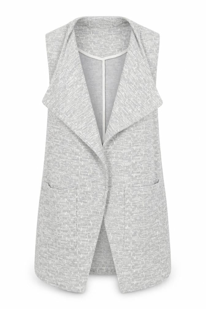 Front view of River Island women’s grey jacket, size UK 10