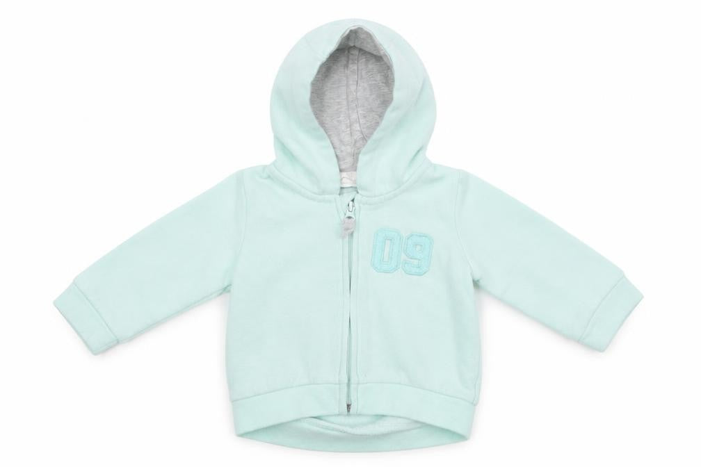 Front view of H&M girls’ green jacket size newborn
