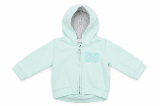 Front view of H&M girls’ green jacket size newborn