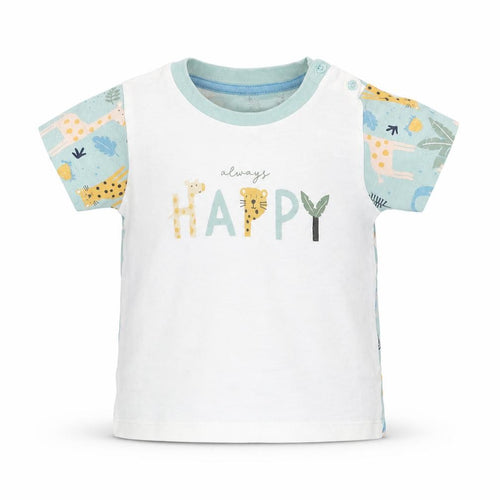 Matalan Baby Green   Basic T-Shirt Size 6-9 Months  - animals