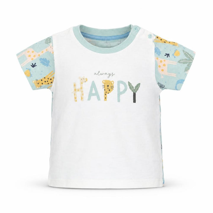 Matalan Baby Green Basic T-Shirt Size 6-9 Months - animals