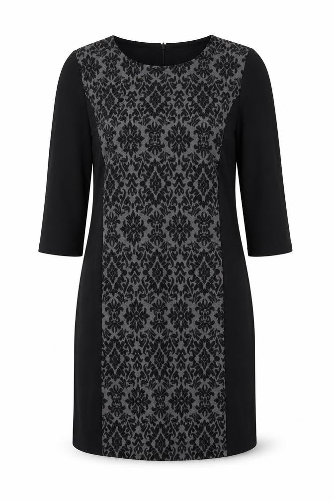 TIGI  Womens Black Animal Print  Fit & Flare  Size 10