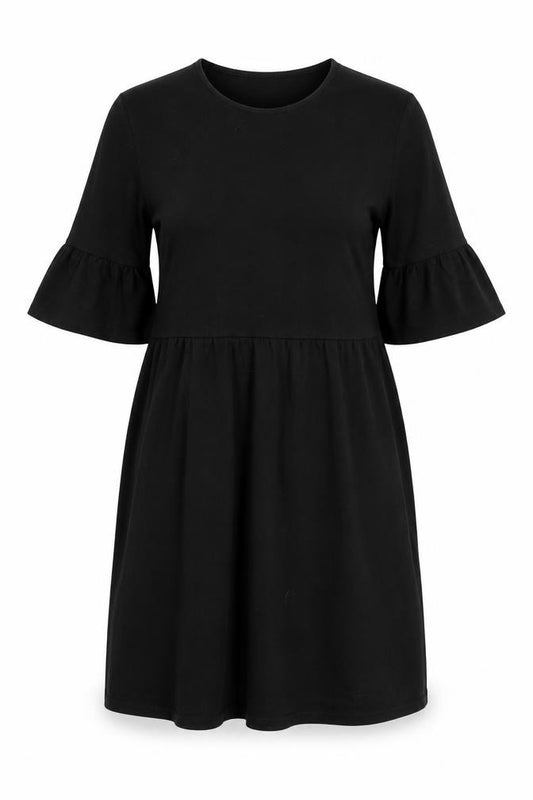 Front view of Primark women’s black a-line, size UK 8
