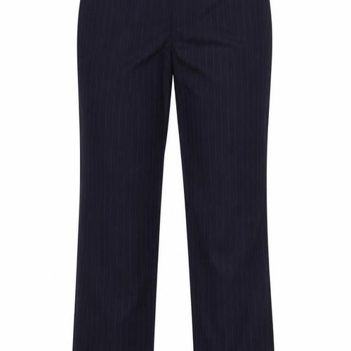 David luke Womens Blue Striped  Trousers  Size 26 in L31 in