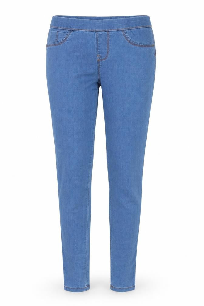 Denim & Co. Womens Blue  Denim Jegging Jeans Size 10 L27 in
