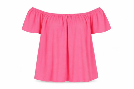 Front view of Atmosphere women’s pink basic blouse, size UK 6