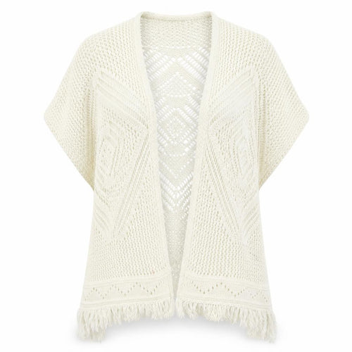 George Womens White  Knit Vest Jumper Size 16