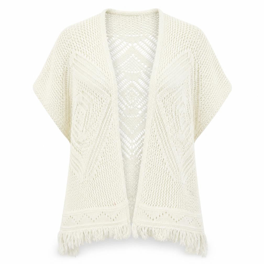 George Womens White  Knit Vest Jumper Size 16