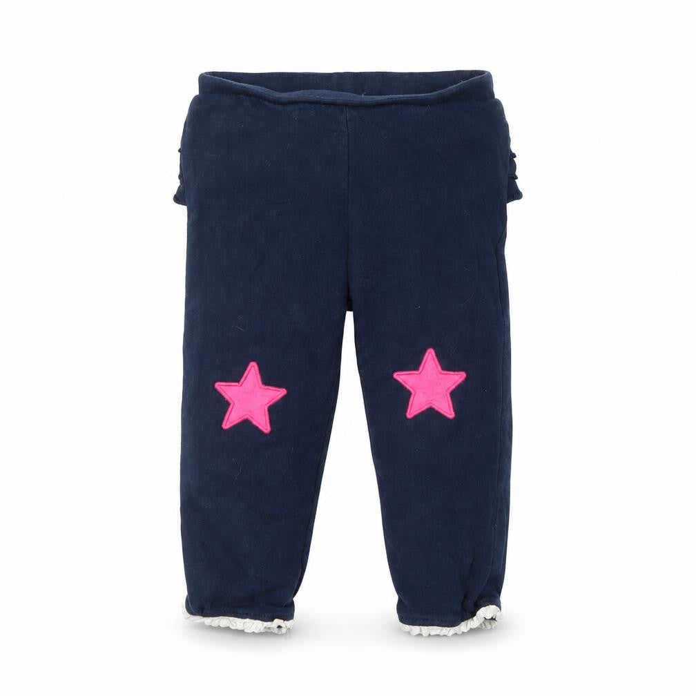 Crafted Girls Blue   Pedal Pusher Leggings Size 12-18 Months