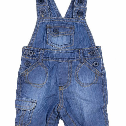 Baby Boutique Baby Blue   Dungaree One-Piece Size 0-3 Months