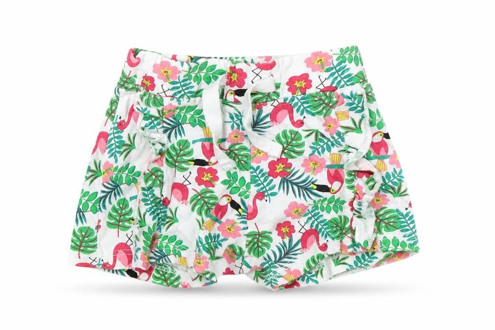 Primark Baby Green Floral  Cropped Leggings Size 6-9 Months