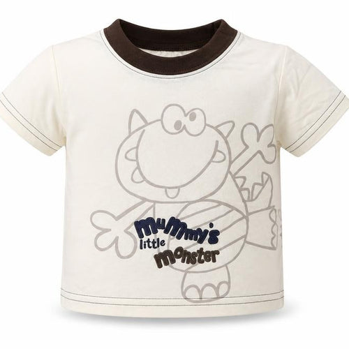 George Baby White   Basic T-Shirt Size 0-3 Months  - Mummy's little monster