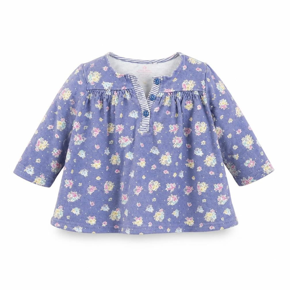 NEXT Girls Blue Floral  A-Line  Size 6-9 Months