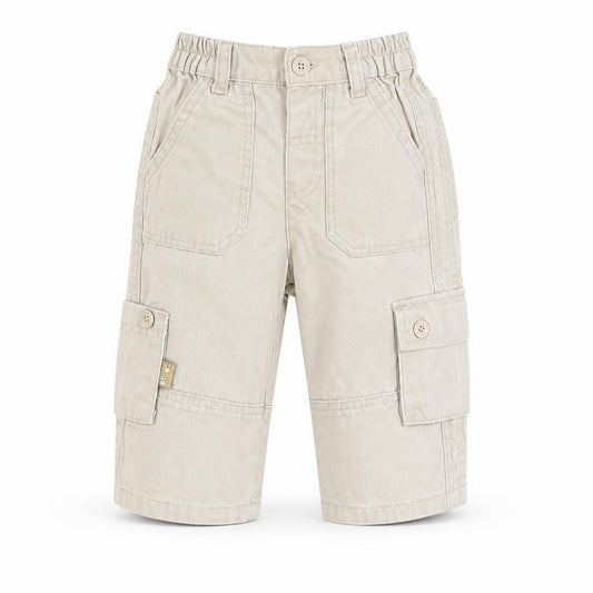 Front view of Ladybird Baby Beige Cargo Trousers, size 9, Months