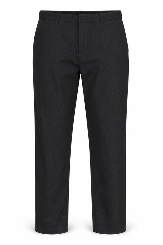 Front view of George women’s black trousers, size UK 16, 24-inch leg