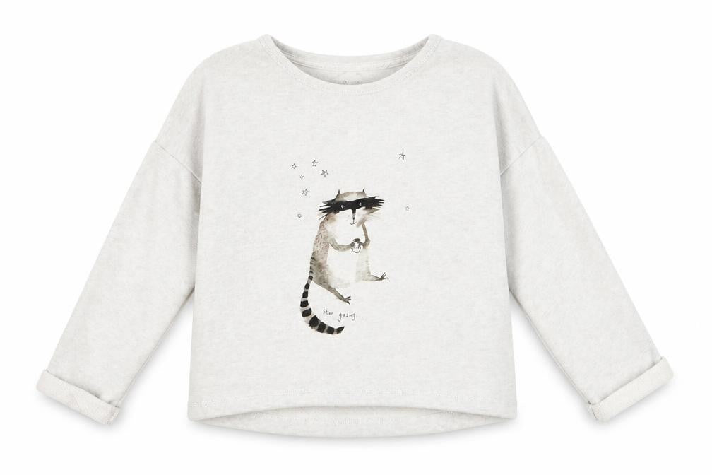 Front view of Next girls’ grey rayon jumper, size M