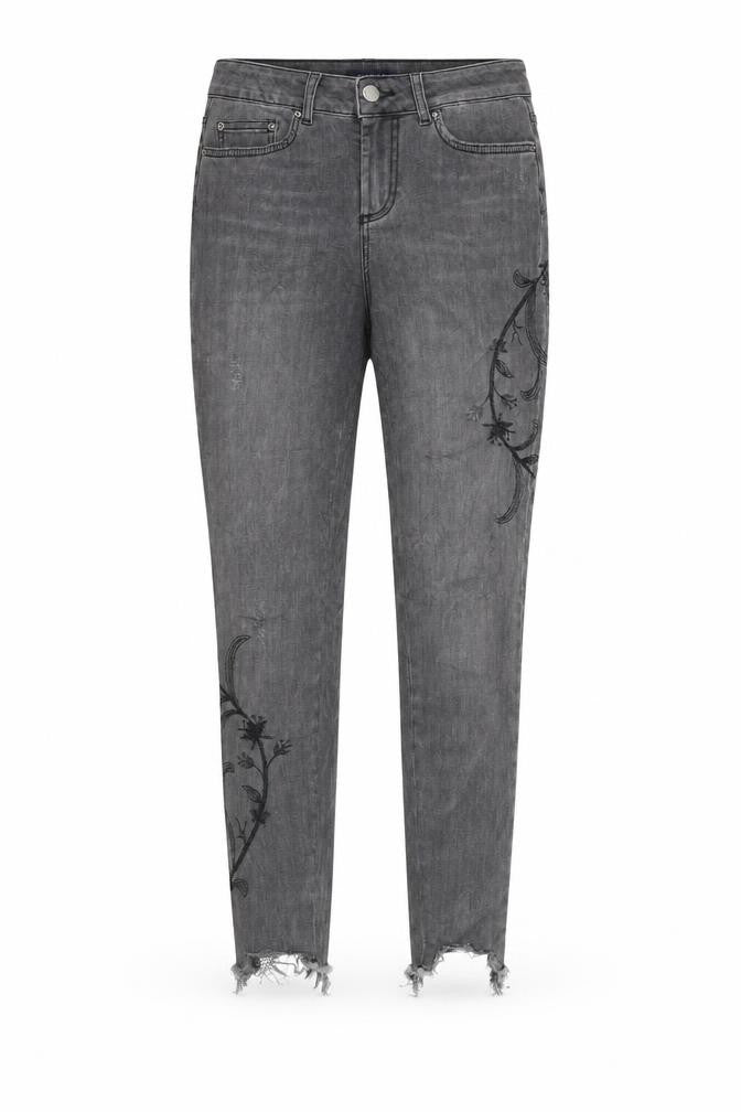 Pieces Womens Black Floral Denim Skinny Jeans Size XS L28 in
