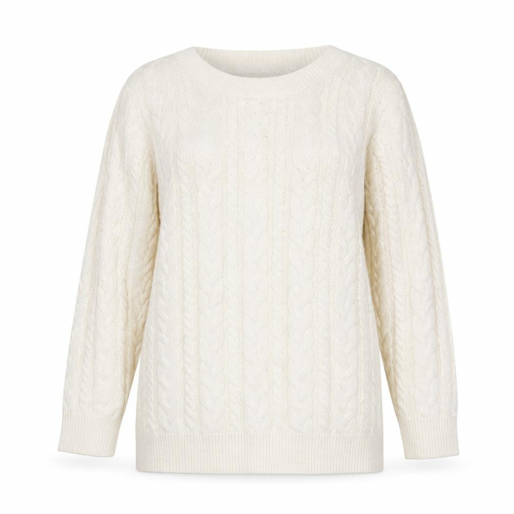 Front view of H&M women’s ivory jumper, size XS