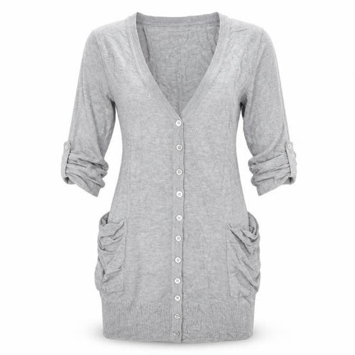 BAY Womens Grey   Cardigan Jumper Size 6