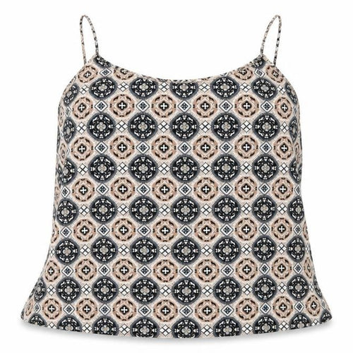New Look Womens Beige Geometric  Camisole Blouse Size 8