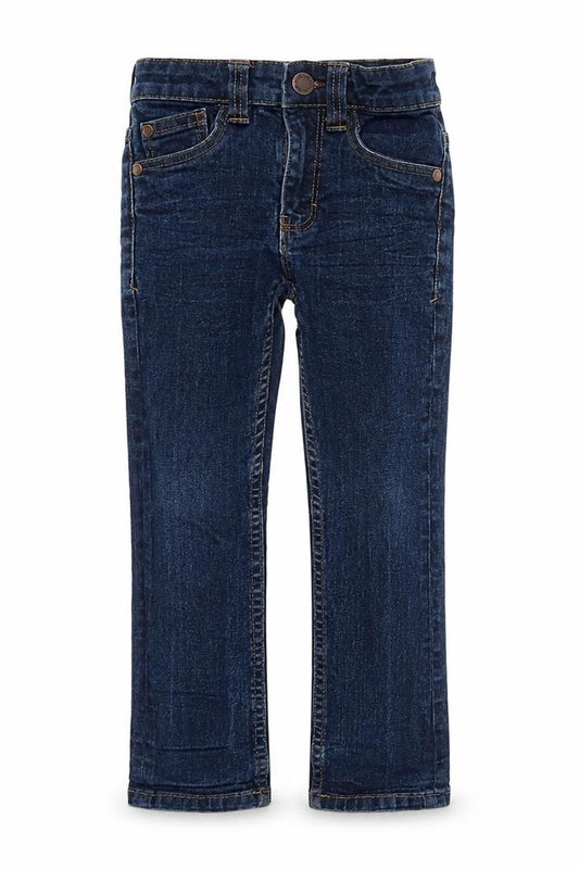 Front view of Next girls’ blue straight jeans, size 3, years