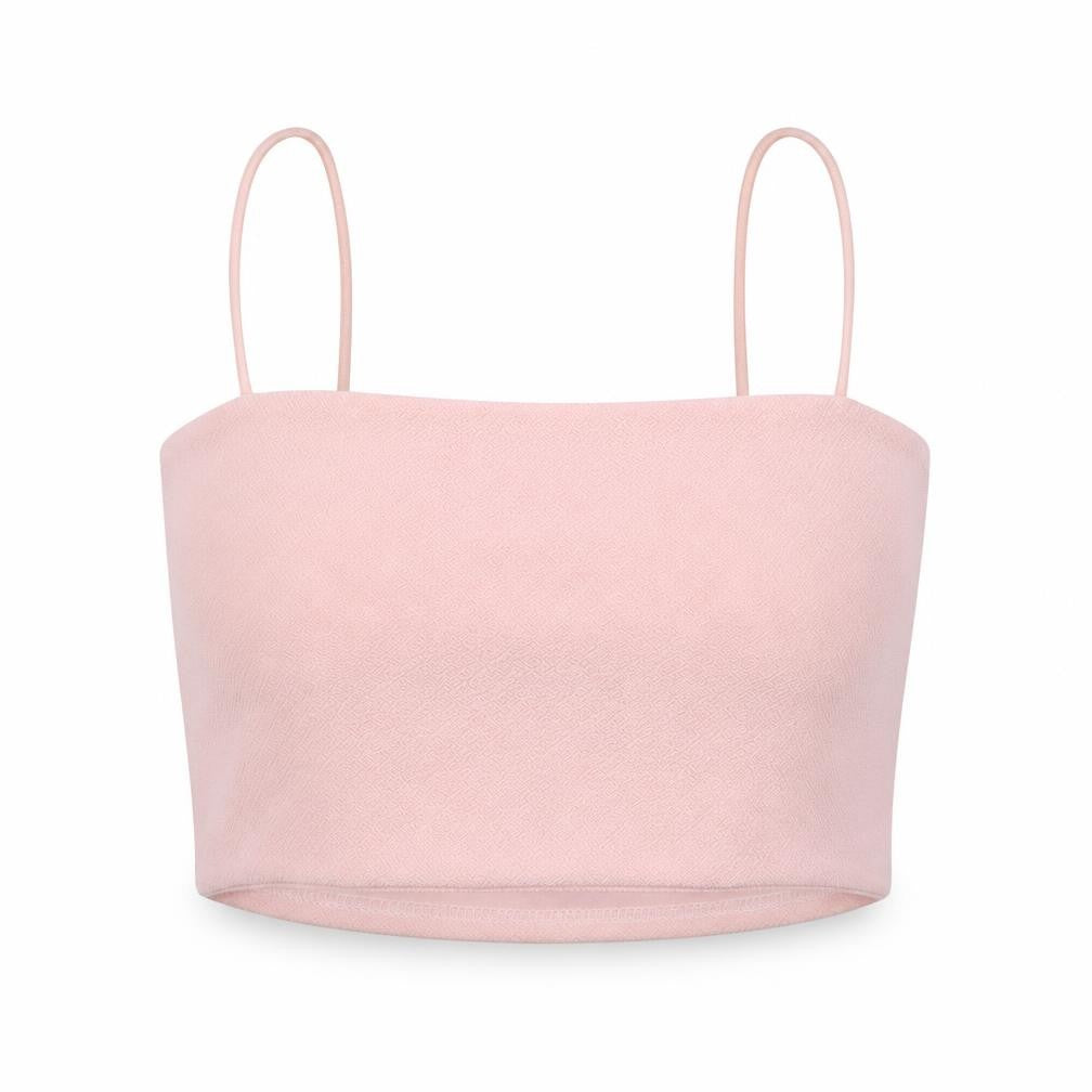 Boohoo Womens Pink   Cropped T-Shirt Size 8