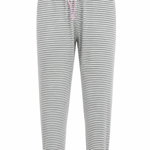 Preworn Womens Grey Striped  Trousers  Size 34 L28 in - Stretch waistband