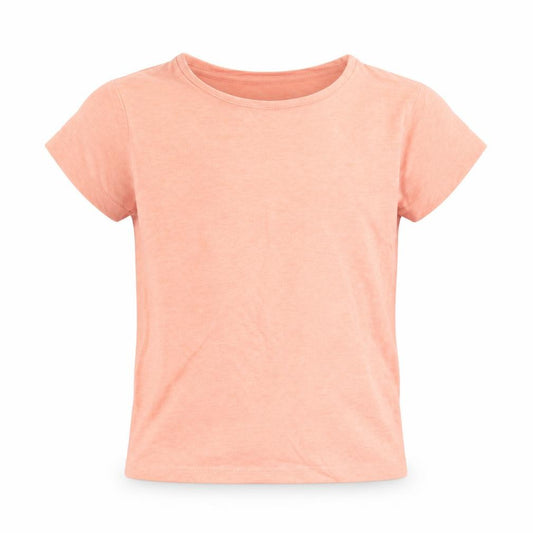 Front view of Mothercare boys’ orange basic t-shirt, size 2-3, years - neon
