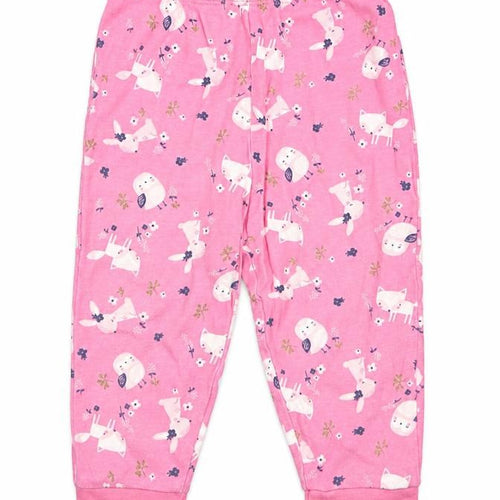 Primark Girls Pink Geometric  Capri Pyjama Pants Size 12-18 Months