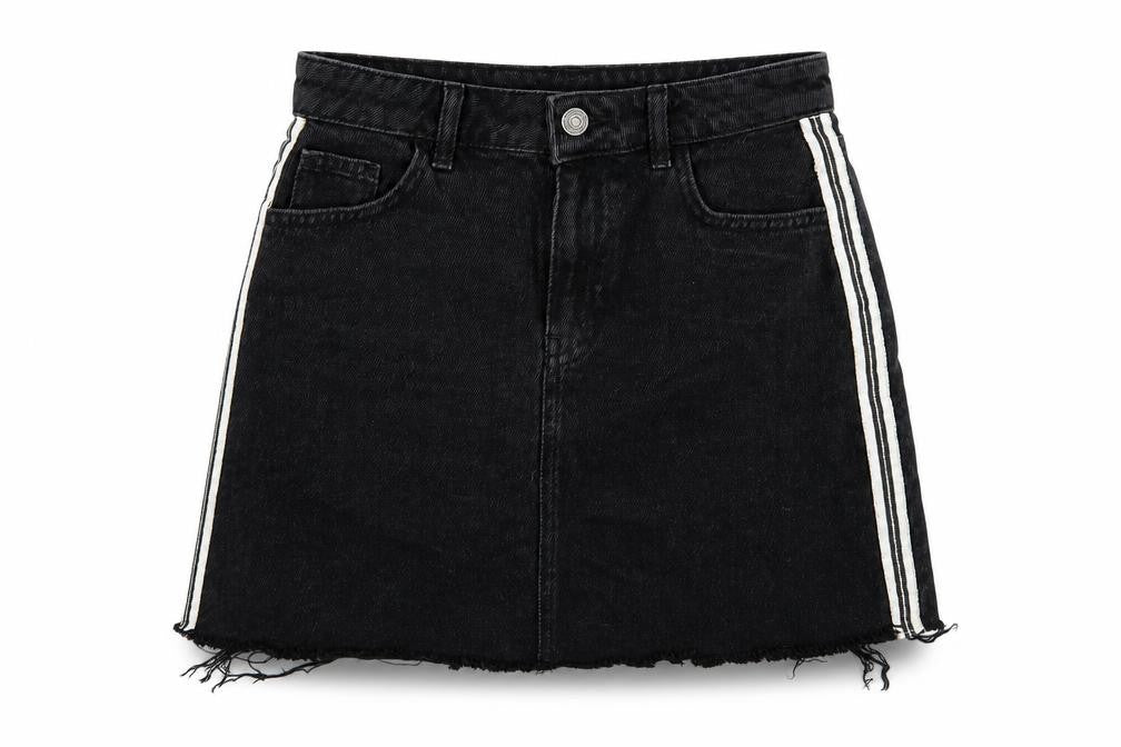 denim and co Womens Black  Denim Mini Skirt Size 8