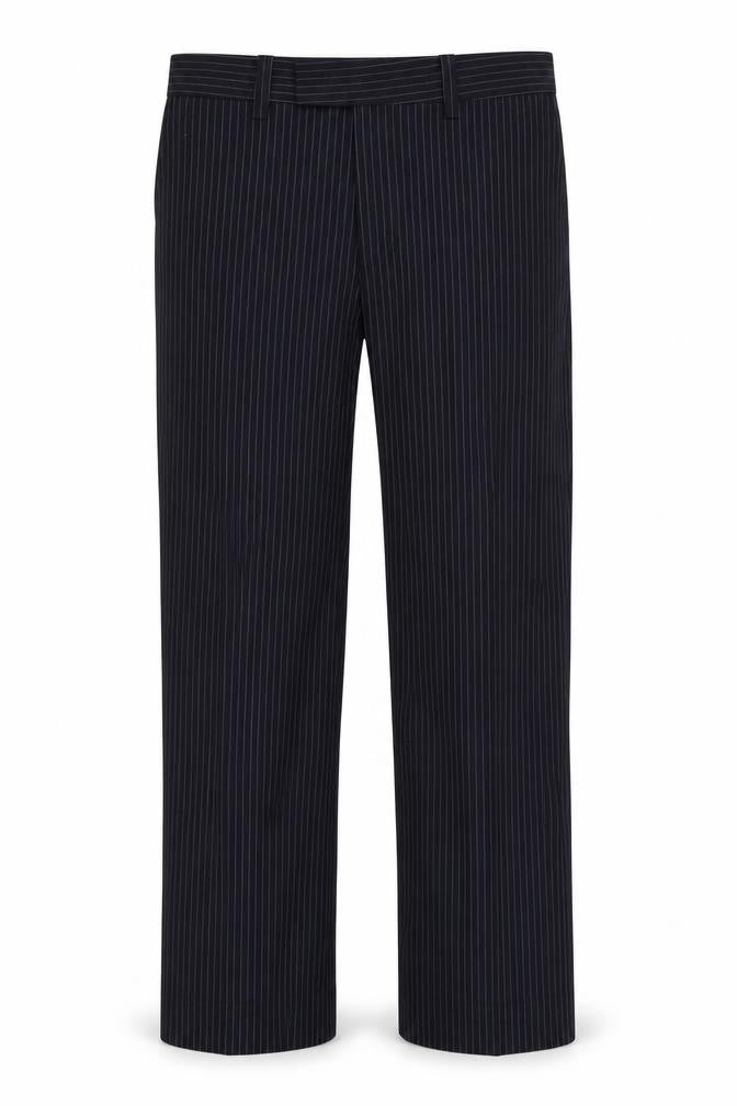 john tailor Mens Blue Striped  Trousers  Size 26 in L28 in