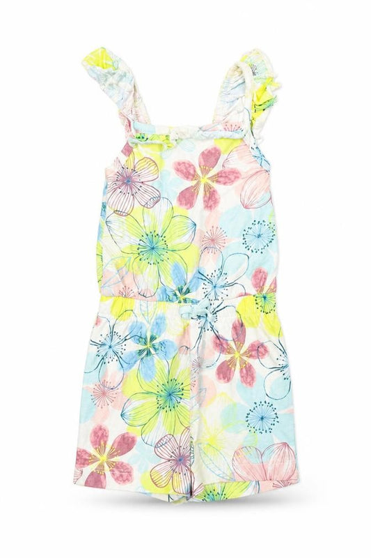 George  Girls White Floral  Jumpsuit One-Piece Size 2 Years