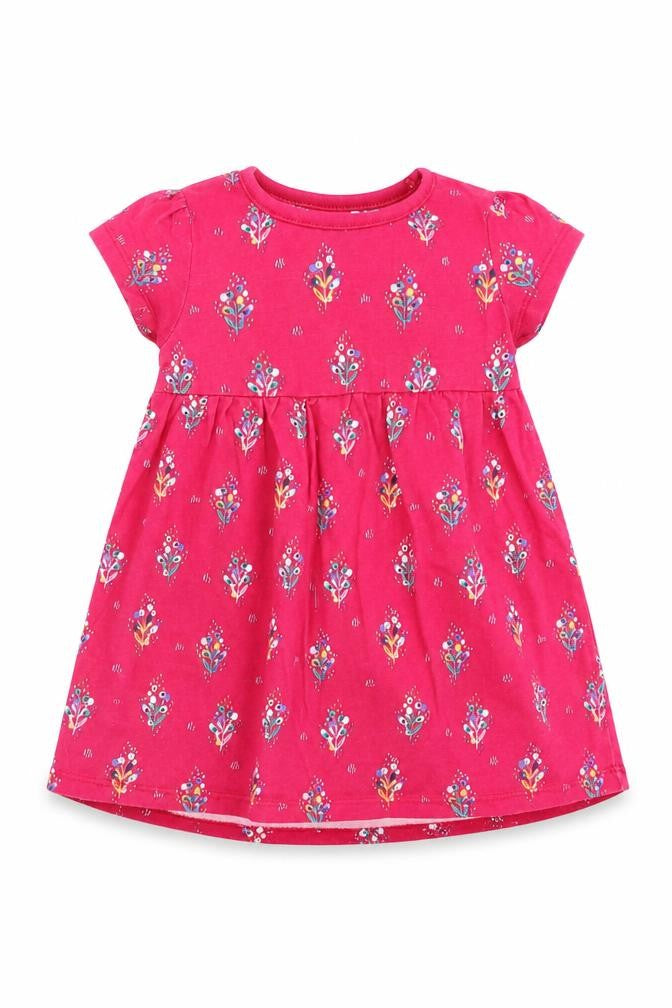 Mini Club Girls Pink Floral  T-Shirt Dress  Size 12-18 Months