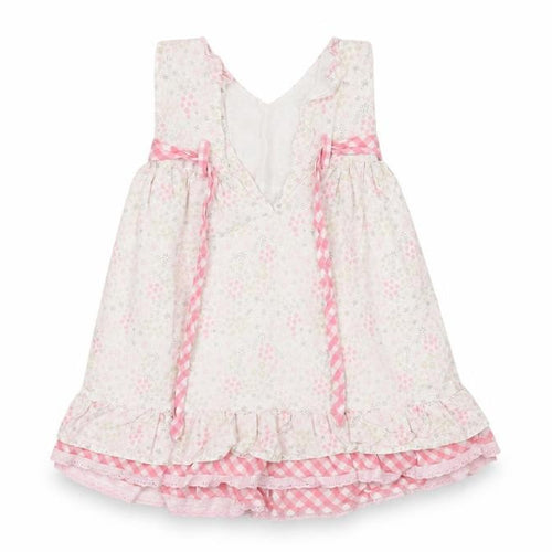 Matalan Girls Pink Check  Fit & Flare  Size 2-3 Years