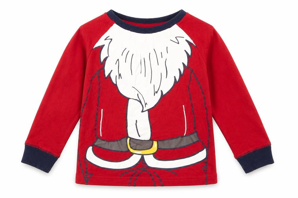 Matalan Boys Red   Basic T-Shirt Size 2-3 Years  - Santa Claus