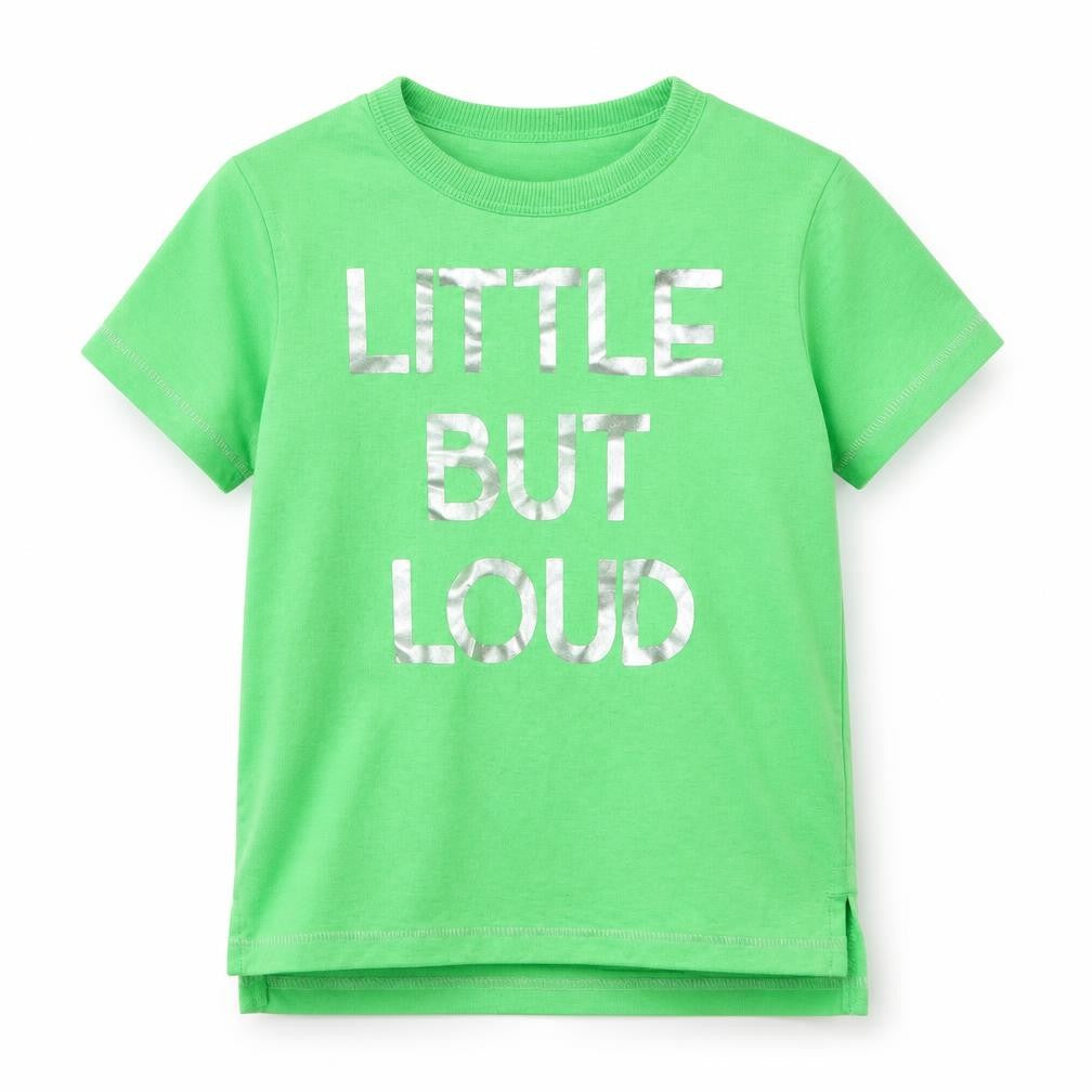 George Boys Green   Basic T-Shirt Size 3-4 Years  - Little But Loud