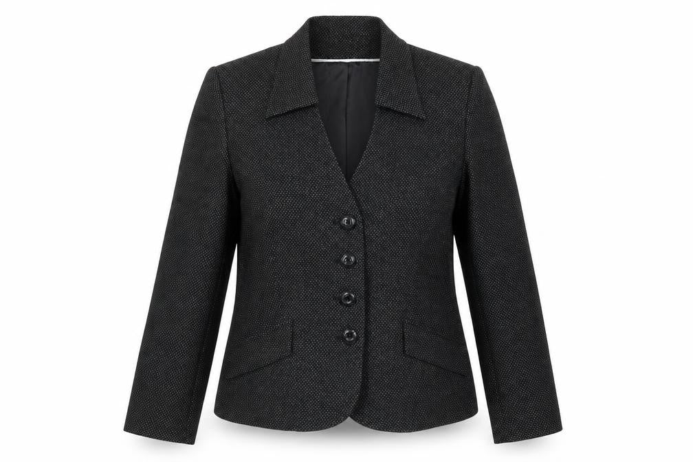 Klass Womens Grey  Rayon Jacket Suit Jacket Size 14