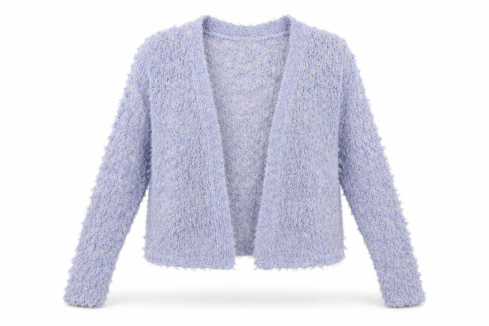 love knitwear Womens Blue  Knit Cape Jumper Size 14