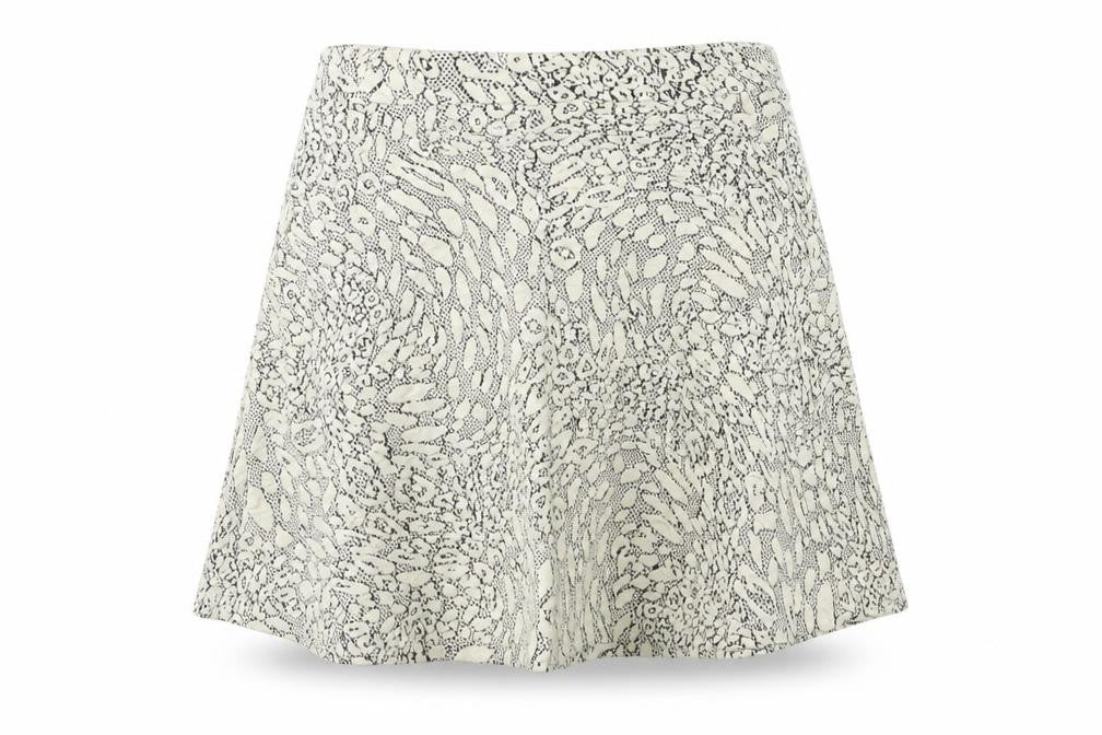 Topshop Womens Beige   Flare Skirt Size 8