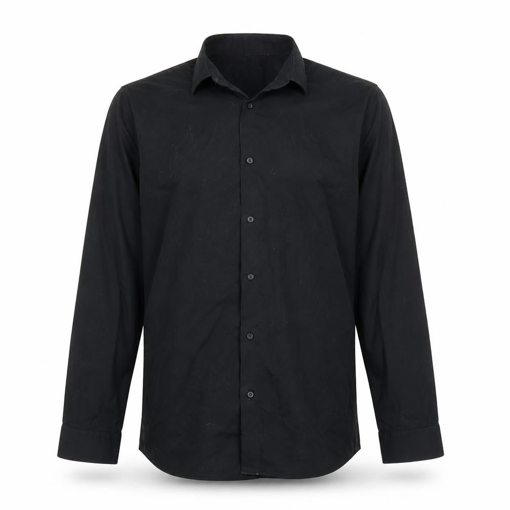 F&F Mens Black    Button-Up Size 15.5