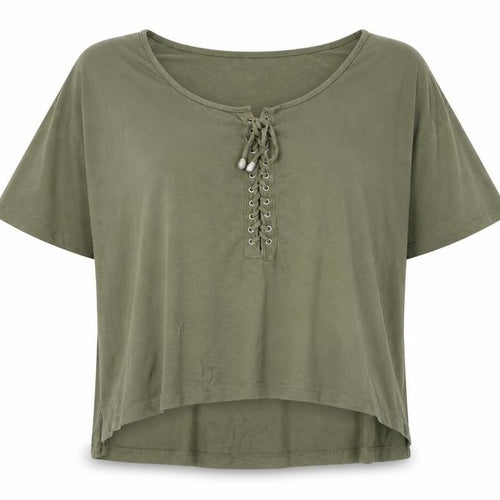 Brave Soul Womens Green   Basic T-Shirt Size M