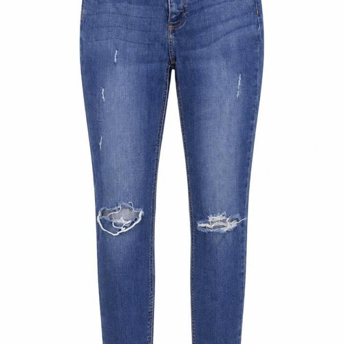 Denim & Co. Womens Blue   Skinny Jeans Size 6 L27 in