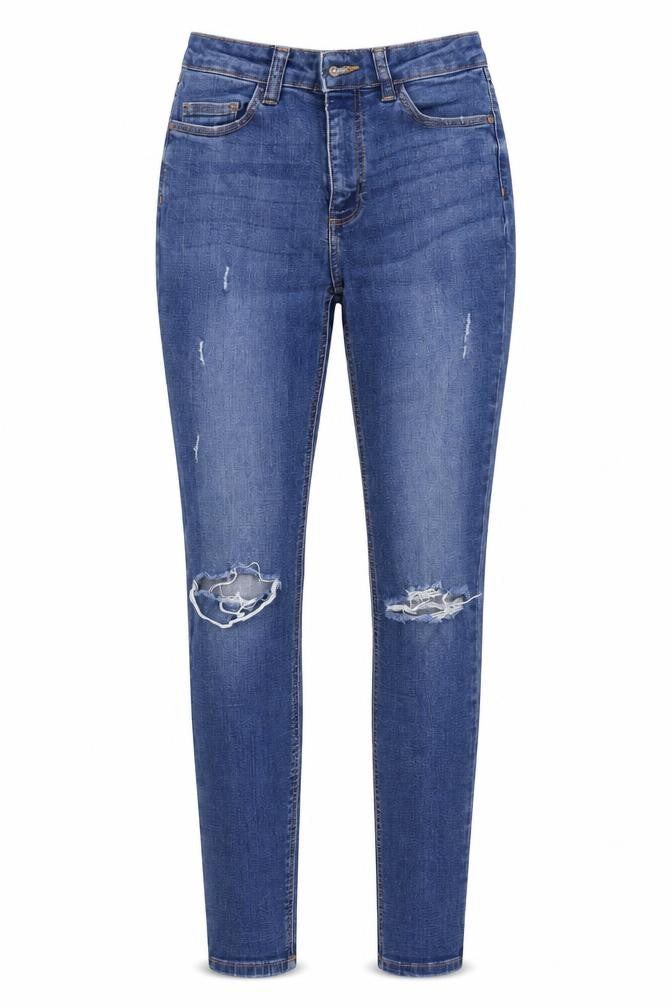 Denim & Co. Womens Blue   Skinny Jeans Size 6 L27 in