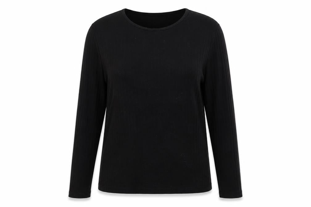 Front view of H&M women’s black jumper, size M