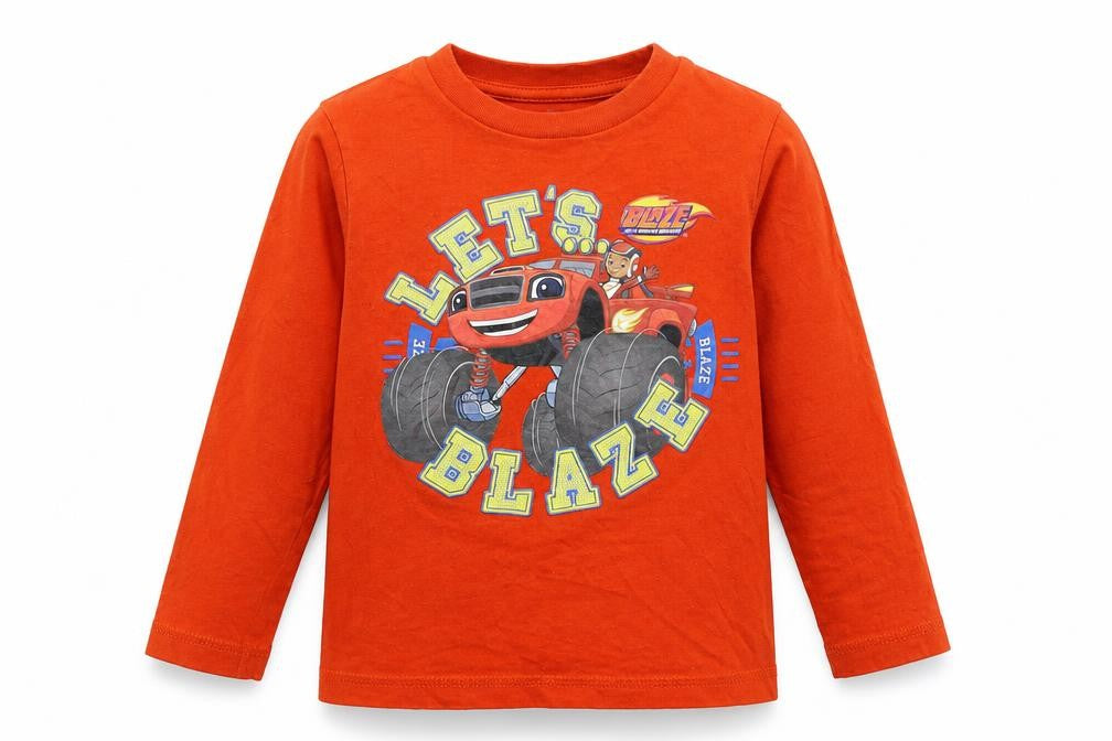 Front view of George boys’ orange basic t-shirt, size 18-24, months