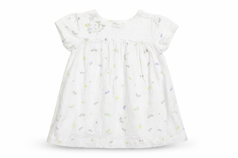 Merc Girls White   T-Shirt Dress  Size 12 Months